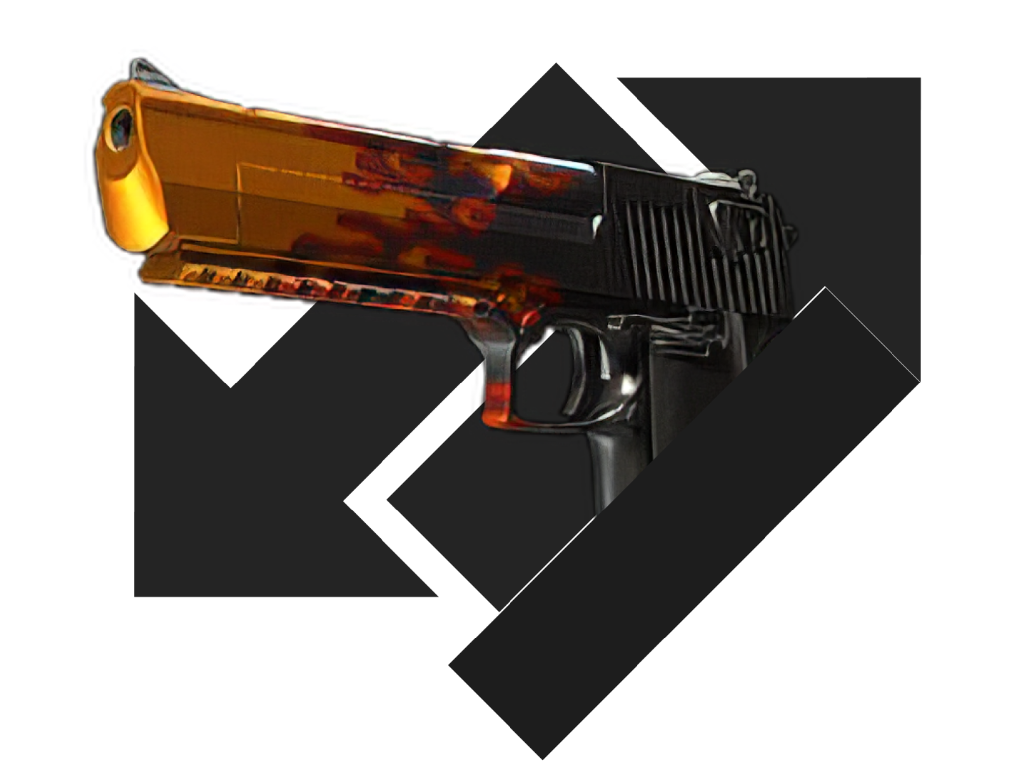 Desert eagle Blaze with arrows underneath